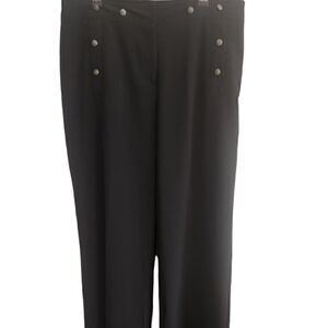 Larry Levine Black Stretch Slim Fit Pants Size 12